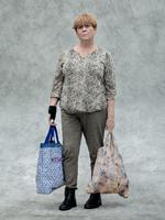 Annette Frank Kjær, 58 år, Vejle er på ressourceydelse: ​
»Det er meget småt. Og det er i hvert fald ikke sjovt«.  Foto: Mads Nissen