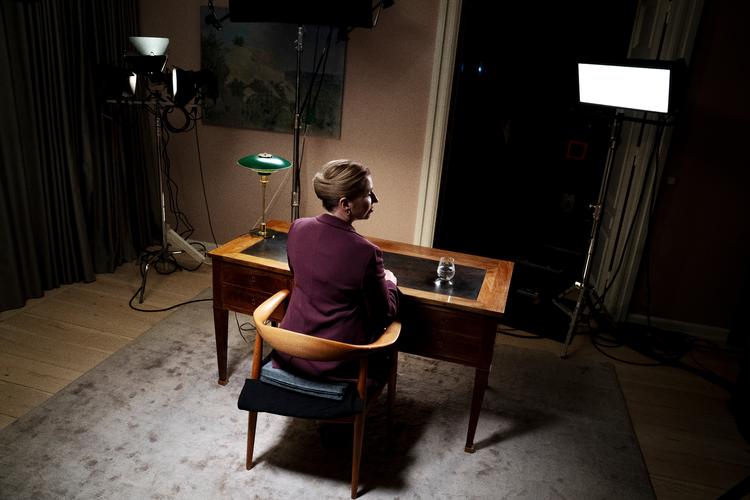 Statsminister Mette Frederiksen (S) begyndte sin tale med ordene: »Det kan vise sig, at denne nytårstale blev min sidste«, torsdag den 1. januar 2026. Foto: Mads Claus Rasmussen/Ritzau Scanpix. Foto: Mads Claus Rasmussen/Ritzau Scanpix