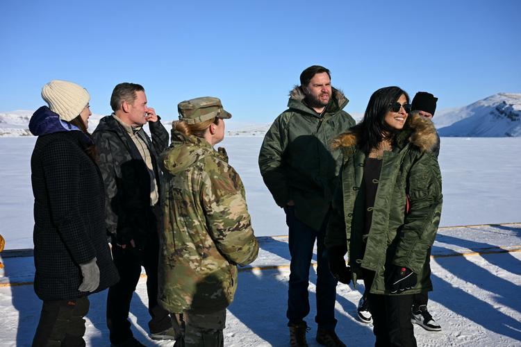 Vicepræsident JD Vance var sidste år i Grønland, som Trump ønsker at USA skal overtage kontrollen med fra Danmark. Foto: Jim Watson/Ritzau Scanpix