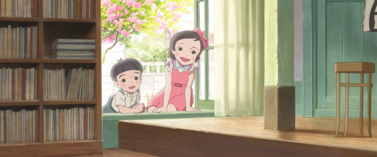 Venskabet mellem Totto-chan (th.) og den polioramte Yasunaki er filmens varme hjerte.  Still fra filmen:  Angel Films