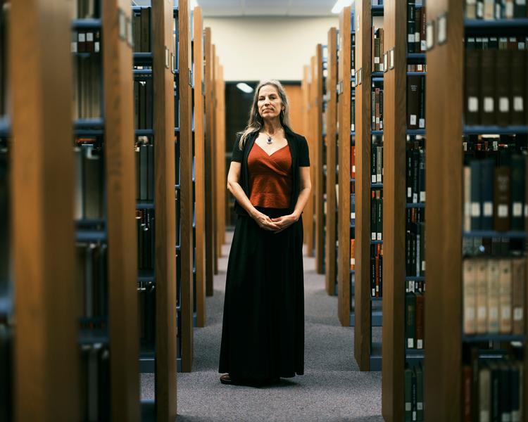 Filosofiprofessoren April Flakne er i tvivl om, hvorvidt der vil være plads til folk som hende på New College i Sarasota, Florida.  Foto: Michael Adno/Ritzau Scanpix
