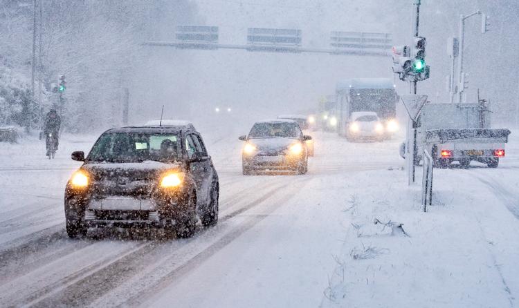 Nordjylland kan blive ramt af en regulær snestorm. Arkivfoto fra 2. januar 2026.  Foto: Henning Bagger/Ritzau Scanpix