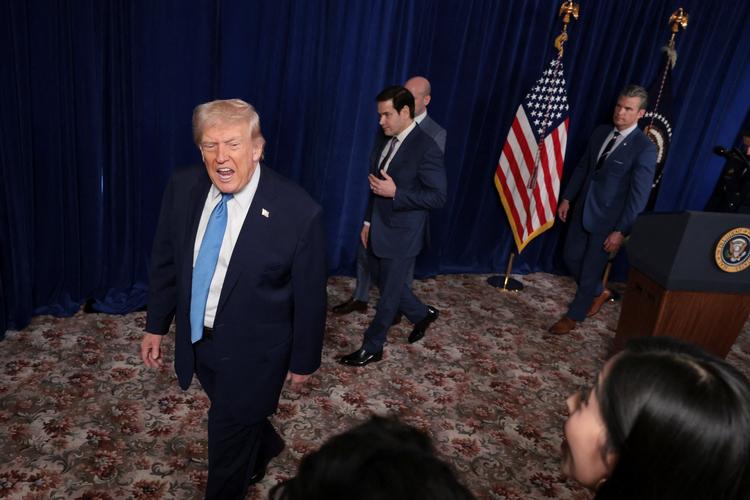 På pressemødet efter indgrebet i Venezuela sagde Donald Trump, at USA ville overtage styringen af landet. Foto: Jonathan Ernst/Ritzau Scanpix