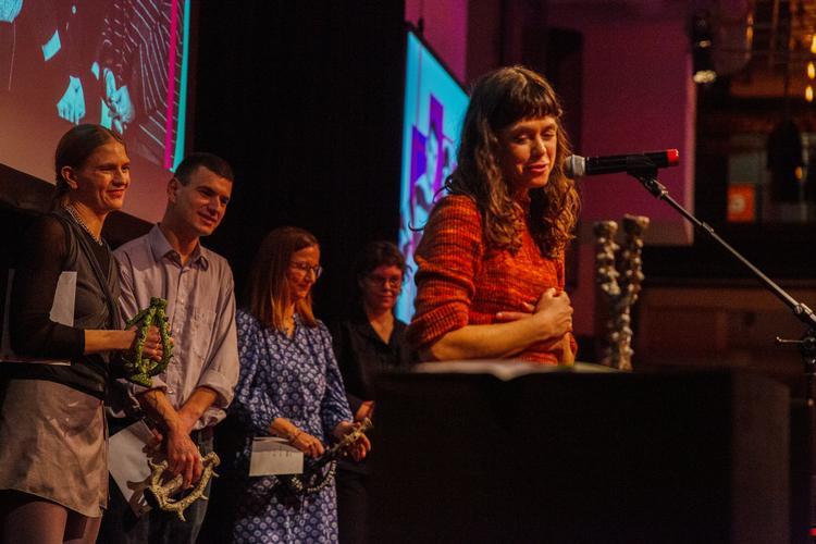 Foto fra sidste års fest for vinderne af Politikens Litteraturpris. Foto: Ditte Valente. Foto: Ditte Valente/Ditte Valente