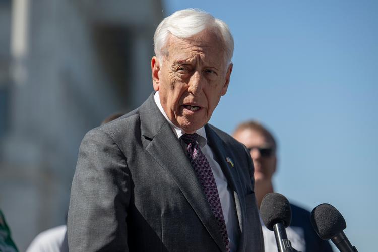 Steny Hoyer er den længst siddende demokratiske politiker i Repræsentanternes Hus. Hans far blev født i Danmark. Han går på pension efter næste valg.  Foto: Craig Hudson/Ritzau Scanpix