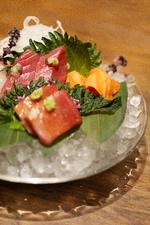 A selection of sashimi—featuring bluefin tuna and Danish hiramasa—was the clear highlight of the evening. Foto: Thomas Borberg