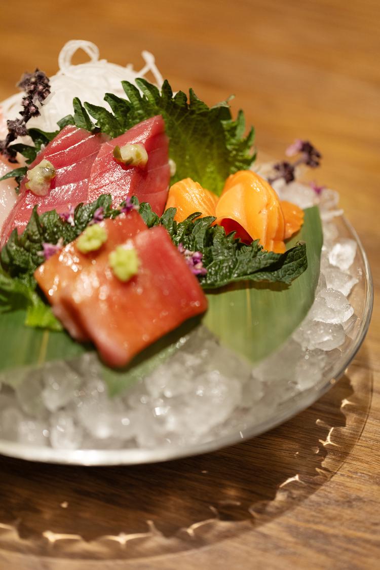 A selection of sashimi—featuring bluefin tuna and Danish hiramasa—was the clear highlight of the evening. Foto: Thomas Borberg