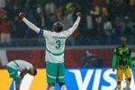 Senegals Kalidou Koulibaly jubler efter sejren over Mali og avancementet til semifinalen og et møde med enten Egypten eller Elfenbenskysten. Foto: Abdel Majid Bziouat/Ritzau Scanpix
