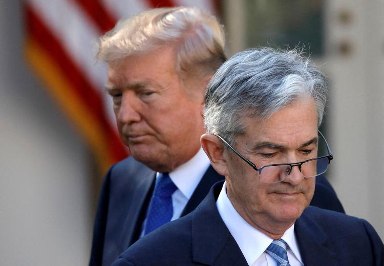 »For at være ærlig, ville jeg elske at fyre ham«, sagde USA's præsident Donald Trump om centralbankens direktør, Jerome Powell tilbage i november sidste år. Foto: Carlos Barria/Ritzau Scanpix
