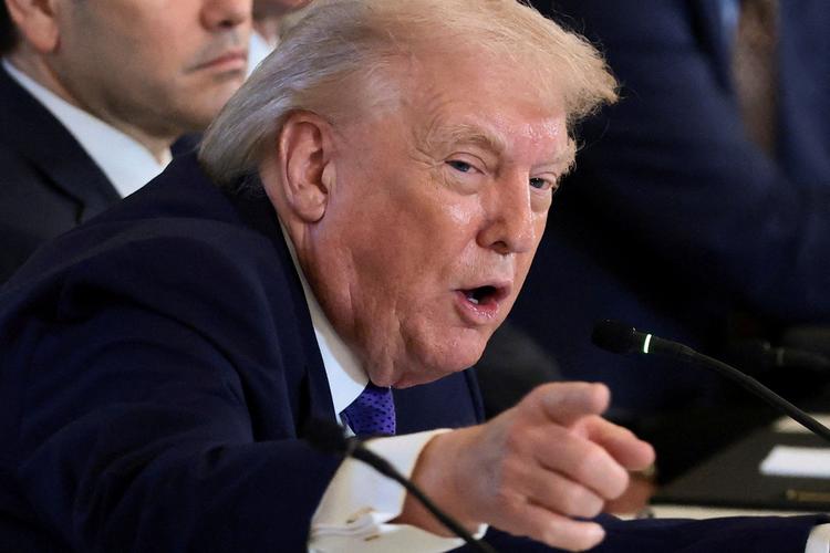 Donald Trump vil nu bruge forhøjet told til at presse Danmark, Grønland  og Nato-alierede til at acceptere, at USA overtager Grønland. Foto: Evelyn Hockstein/Ritzau Scanpix