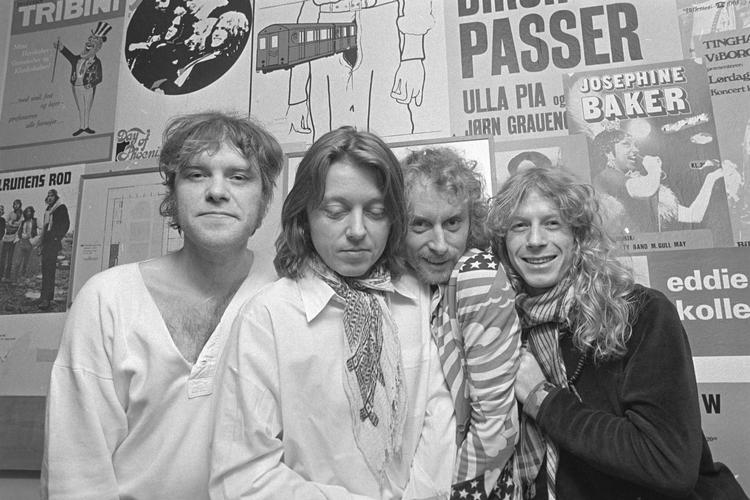 Gasolin’ som kvartetten fra Christianshavn tog sig ud i det store årti 1970’erne, hvor de bragte rockmusikken ud i alle afkroge af Kongeriget Danmark – undtagen dog Grønland. Foto: Erik Friis