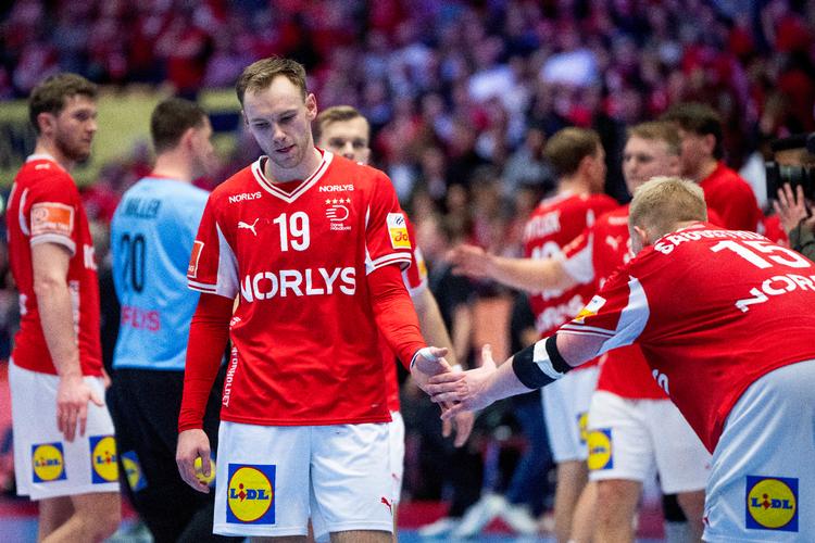     Mathias Gidsel blev dansk topscorer med 9 mål, men det var ikke nok mod et stærkt portugisisk hold. Foto: Bo Amstrup/Ritzau Scanpix