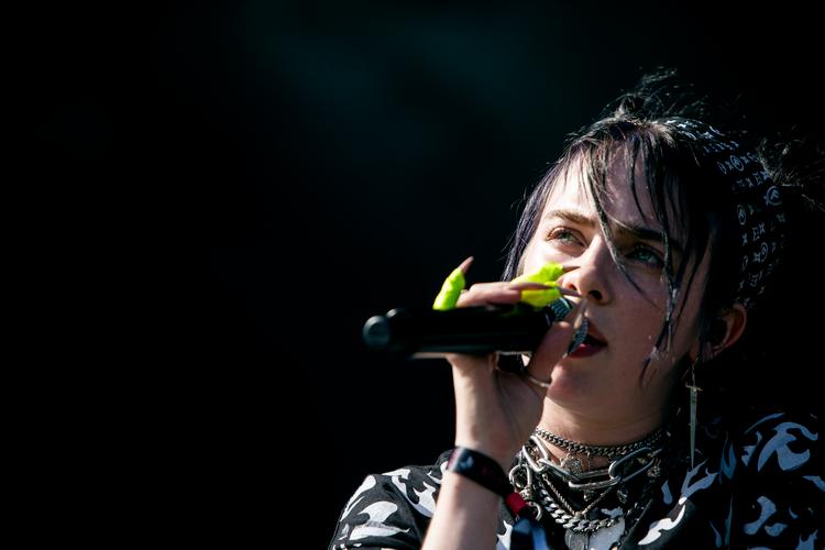 Sangeren Billie Eilish modtog i weekenden en pris i Atlanta og benyttede lejligheden til at angribe Trump og ICE. Her er hun fotograferet på Tinderbox Festival i 2019. Arkivfoto: Jens Hartmann