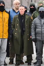 Grænsekommandør Greg Bovinos frakke er i tyske medier blevet sammenlignet med uniformsjakker fra Nazi-Tyskland.   Foto: Octavio Jones/Ritzau Scanpix