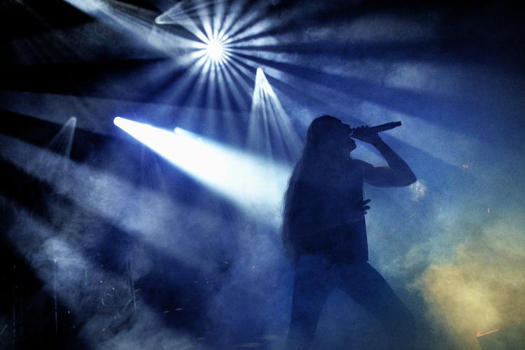 Det aarhusianske black metalband gav en brutalt smuk koncert som afsluttende band på dette års When Copenhell Freezes Over. Foto: Jacob Ehrbahn