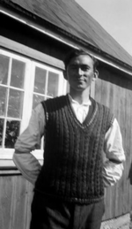 Forfatter Hans Lynge som ung. Hans roman 'Den usynliges vilje' fra 1938 og hans erindringer er nu blevet genudgivet på forlaget Gladiator. Foto: Fra Forlaget Gladiator
