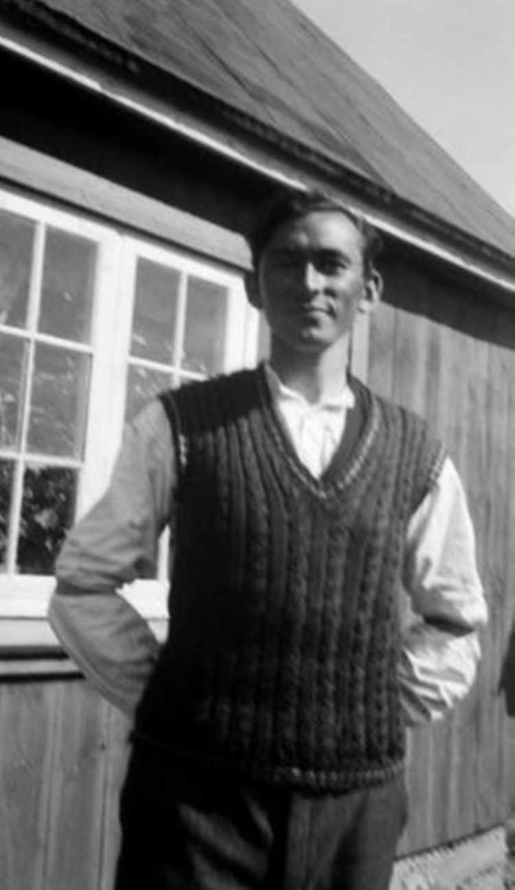 Forfatter Hans Lynge som ung. Hans roman 'Den usynliges vilje' fra 1938 og hans erindringer er nu blevet genudgivet på forlaget Gladiator. Foto: Fra Forlaget Gladiator