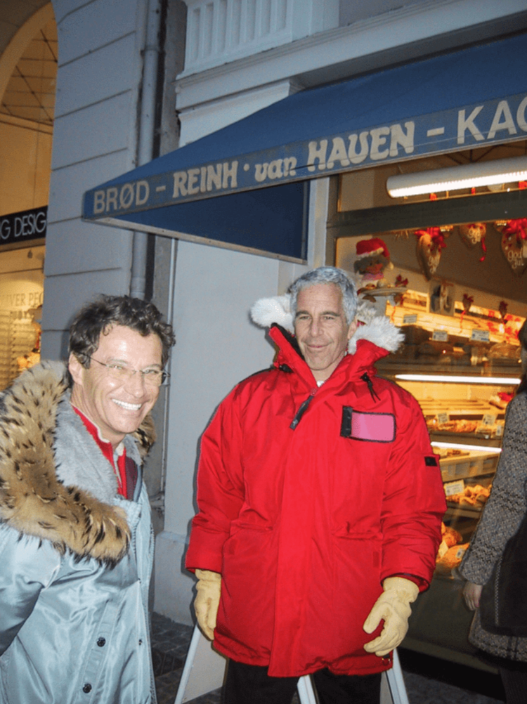 Jean-Luc Brunel og Jeffrey Epstein var i København sammen. Hvornår fremgår ikke. Foto: Det amerikanske justitsministerium