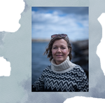 Trine Natasja Sindahl has brought in five frequent helpline callers as co-researchers. Illustration: Karina Kofoed. Foto: Nadia Horsted 