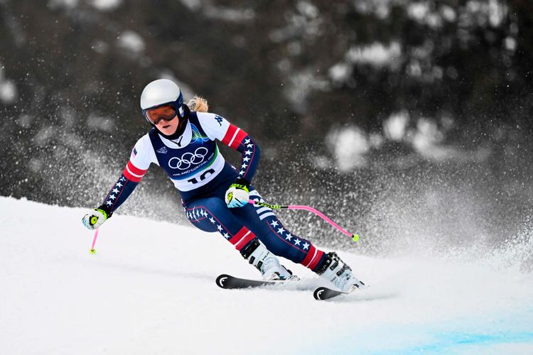 Lindsey Vonn rev sit korsbånd over i sidste uge, men hvis alt går efter planen, stiller hun til start i søndagens konkurrence. Foto: Francois-xavier Marit/Ritzau Scanpix