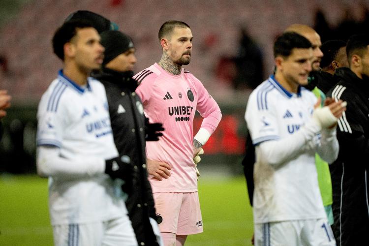 Målmand Dominik Kotarski er en af flere dyre sommerindkøb hos FC København, der ikke har formået at holde klubben på toppen. Foto: Bo Amstrup/Ritzau Scanpix