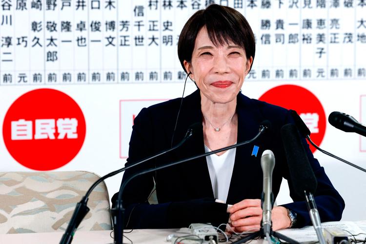 Sanae Takaichi, Japans premierminister, genvandt magten og sikrede et stort flertal bag sig og sit parti Liberal Democratic Party ved valget søndag 8. februar.  Foto: Kim Kyung-hoon/Ritzau Scanpix