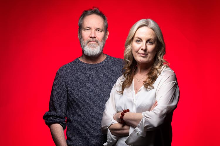 Makkerparret Glenn Ringtved og Sanne Munk Jensen født hhv i 1968 og 1979. Foto: Loui Pedersen  Foto: Loui Pedersen