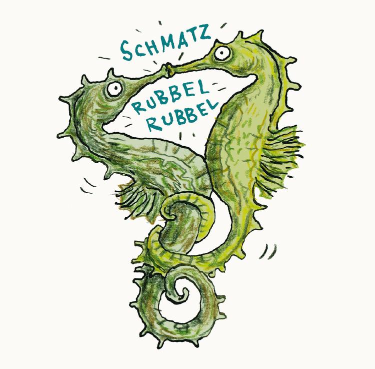 Er det perverst, når to søheste kysser? En bog om dyrenes sexliv har skabt heftig debat i Florida. Tegning: Anke Kuhl