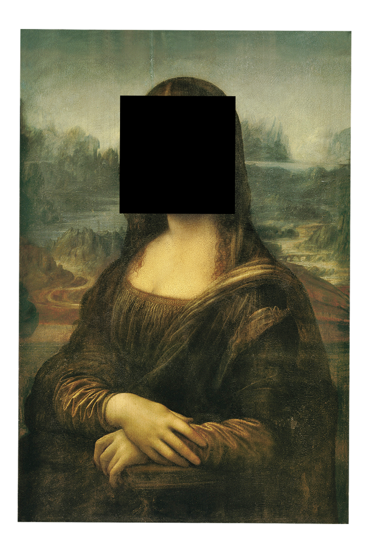 I Epstein-filerne har det amerikanske justitsministerium  sløret et foto af Mona Lisa på samme måde, som de har sløret Epstein-ofrene. Fotoet i Epstein-filerne ser ud til at være en reproduktion af Leonardo da Vincis maleri fra Louvre. Her er det originalen.   Foto: Billedmanipulation. Originalfoto: musée du Louvre/Léonard De Vinci
