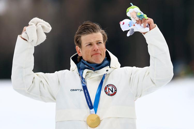    Den norske supermand Johannes Høsflot Klæbo har foreløbig gjort rent bord ved vinter-OL. Foto: Anne-christine Poujoulat/Ritzau Scanpix