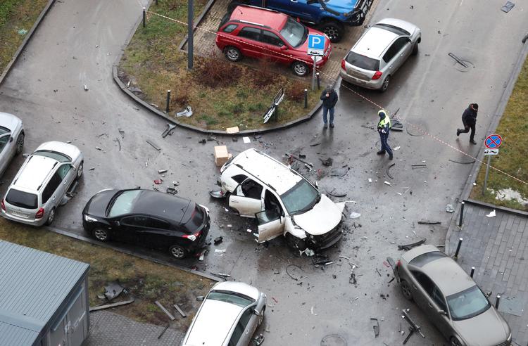 Både Ukraine og Rusland har benyttet sig af bilbomber. 22. december sidste år blev den russiske generalløjtnant Fanil Sarvarov dræbt af en bilbombe i Moskva.   Foto: Anastasia Barashkova/Ritzau Scanpix