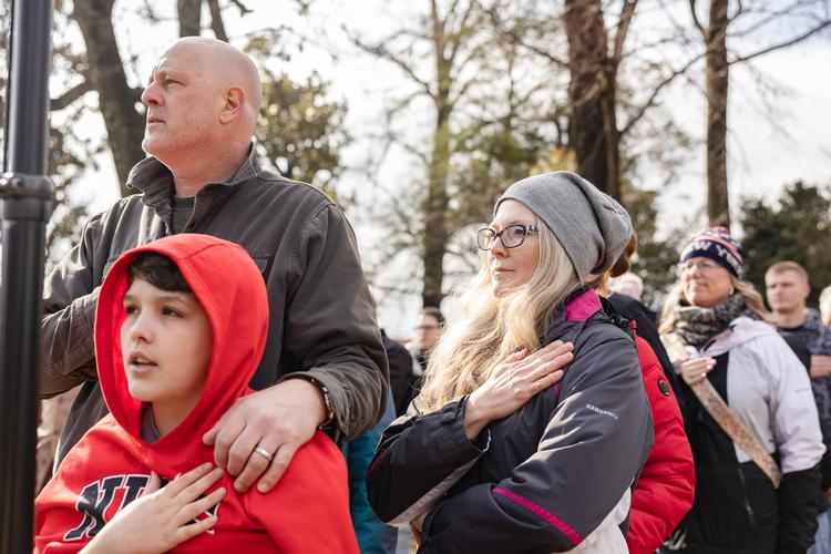 Det er en festdag på Mount Vernon, når USA's første præsident bliver fejret og hans tid vakt til live. Men bag hyldesten ligger både slaveriets arv og nutidens magtkamp, hvor Donald Trumps kurs for mange står i kontrast til George Washingtons demokratiske idealer. Foto: Anders Tornsø Jørgensen