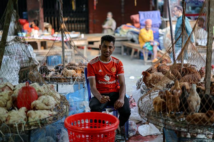 Kawsar Islam, en 20-årig kyllingesælger i Dhaka, hovedstaden i Bangladesh, var førstegangsvælger. Mange unge håber på, at den nye regering kan skabe bedre jobmuligheder. Foto: Mohammad Ponir Hossain/Ritzau Scanpix
