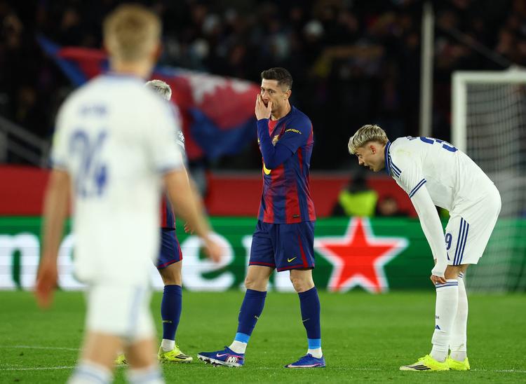 FCK mødte Barcelona 28. januar på Camp Nou og kom tidligt foran, men endte med at tabe kampen 1-4. Foto: Albert Gea/Ritzau Scanpix