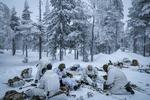 Danske og svenske soldater samt kursister og instruktører fra en række forskellige lande var på fælles vinterøvelse i januar 2026. Foto: Ulrikke Holm Christensen, Forsvaret