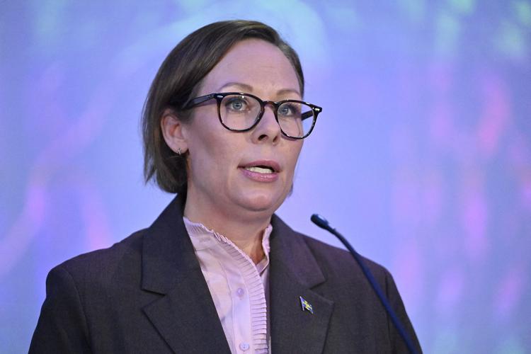 Ligesom lande som Tyskland og Frankrig skærper den svenske udenrigsminister, Maria Malmer Stenergard, nu også tonen over for Trump-regeringen. Foto: Roni Rekomaa/Ritzau Scanpix