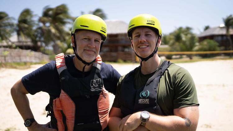 Troels Lyby og sønnen Johannes er blandt deltagerne i sjette sæson af  TV 2’s ’Først til verdens ende’, hvor der nu for første gang er kendisser med. Foto: Tobias Trampe Broch/TV 2