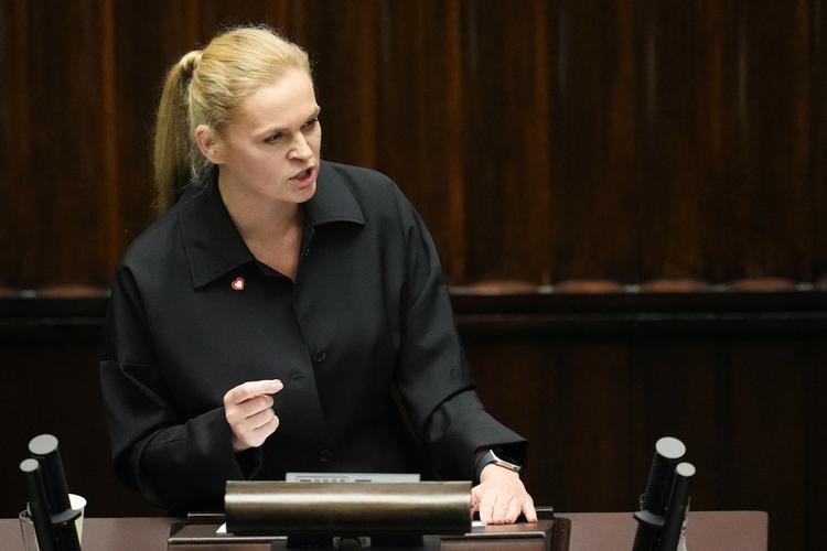 Polens undervisningsminister, Barbara Nowacka, fremlægger fredag et lovforslag om at forbyde sociale medier for børn under 15 år. Arkivfoto:  Aleksandra Szmigiel