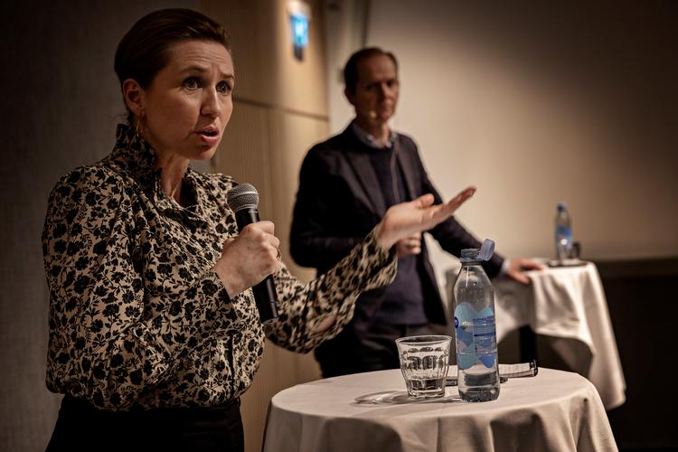 For et år siden gæstede statsminister Mette Frederiksen også Politikens Hus til et læsermøde om Europas fremtid. Foto: Martin Lehmann