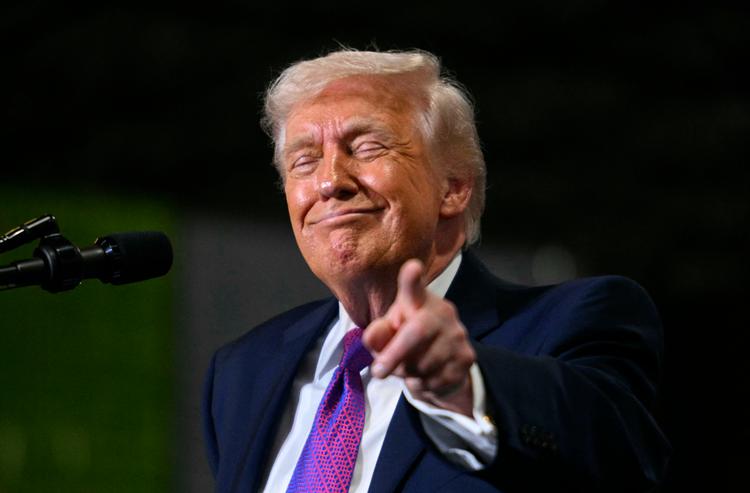 USA's præsident, Donald Trump, har forvekslet omfanget af fysiske ødelæggelser i Iran med begrebet 'sejr'.  Foto: Jim Watson/Ritzau Scanpix