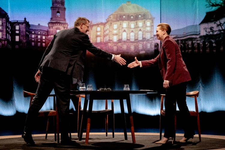 Venstres formand, Troels Lund Poulsen , beskyldte Mette Frederiksen (S) for at tale usandt under søndagens statsministerdebat på DR. Foto: Mads Claus Rasmussen/Ritzau Scanpix