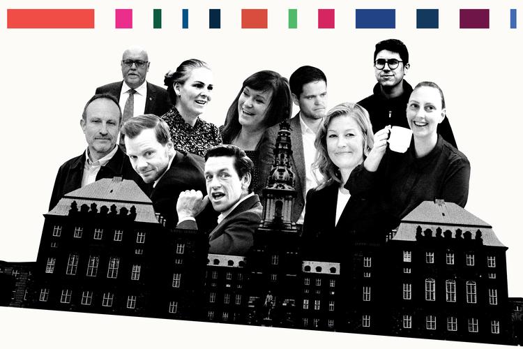 Collage: CVL. Originalfoto: Finn Frandsen, Jens Dresling, Thomas Borberg, Peter Maunsbach, Folketinget, Therese Jægtvik