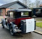 Løsgænger Knud Gaarn-Larsens kampagnebil, en Ford A model 1930. 