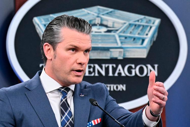 USA*s forsvarsminister, Pete Hegseth, der selv har en fortid ved tv-stationen Fox News, har kraftigt indskrænket pressens adgang til forsvarsministeriet. Derfor blev ministeriet sagsøgt af The New York Times. Foto: Mandel Ngan/Ritzau Scanpix