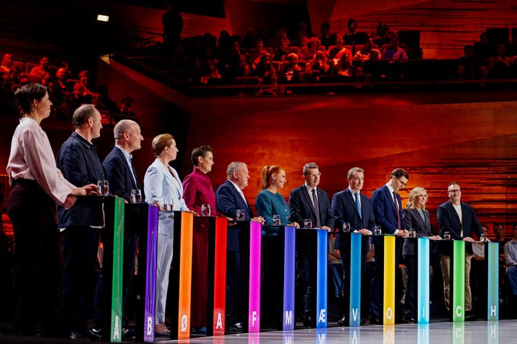 Der var størst opbakning blandt publikum til de røde partier, da DR havde partilederdebat søndag aften. Foto: Agnete Schlichtkrull