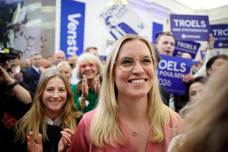 Der var ikke meget at smile af til Venstres valgfest på Christiansborg, men næstformand Stephanie Lose kan måske finde trøst i, at alle partiets nyvalgte folketingsmedlemmer er kvinder. Foto: Jens Dresling