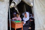 Efter sjette klasse er der ingen skolegang til afghanske piger. Det har Taleban forbudt siden 2022. Foto: Omer Abrar/Ritzau Scanpix