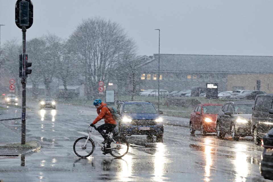 April-snevejr giver længere rejsetid i Jylland