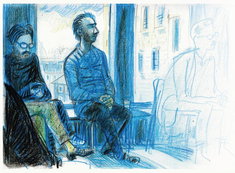 De bedrageritiltalte praktiserende læger og tidligere ejere af Charlottenlund Lægehus, Teit Reuther (tv.) og Jonas Hertz.   Foto: Claus Nørregaard/POLITIKEN