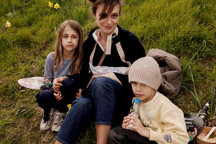 Sarah Frøkjær tog Ellen på 9 og Vilhelm på 7 med på festival, fordi børnene elsker japanske tegnefilm. Foto: Jacob Ehrbahn